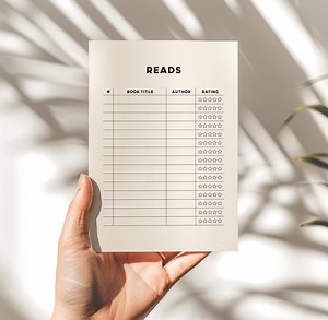 Retro Book Log Printable: Books I've Read, Reading Journal (PDF Download) - Etsy UK