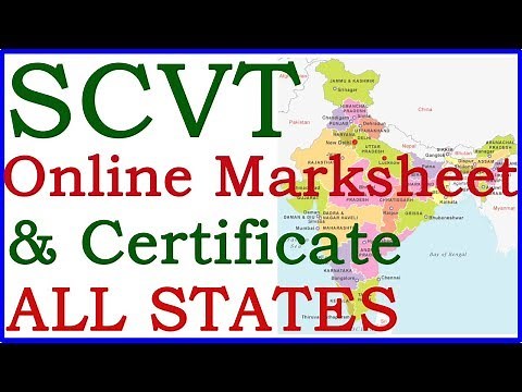 How to download SCVT ITI Mark sheet and Certificate
