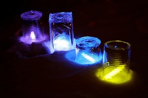 Glow Stick Ice Luminaries