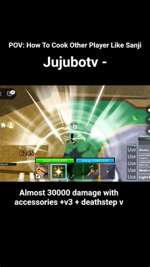 POV: How To Cook Other Player Like Sanji JUJUBOTV🥶- | #bloxfruits #roblox #fyp #jujubotv #viral