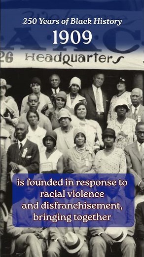 #250yearsofblackhistory: 1909 - NAACP is founded