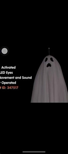 Animated hanging floating ghost 👻