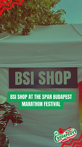 Check out our BSI Shop in the expo area this weekend! 💚 You’ll find our latest merch and even some vintage BSI running shirts! 😍 #bsimozogjvelünk #budapestmarathon #running #racing #budapest | Run in Budapest