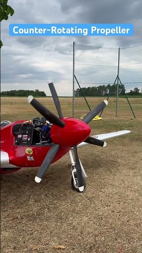 RC Airplane with Counter Rotating Propeller #rcairplane