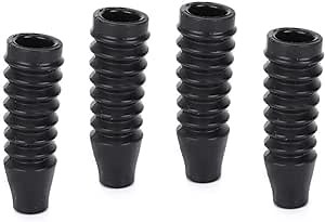 4pcs RC Car Dust Cover, Remote Control Shock Dust Covers Organ Type Wraps RC Accessories for 1/8 1/10 Off-Road Model Car(48MM)