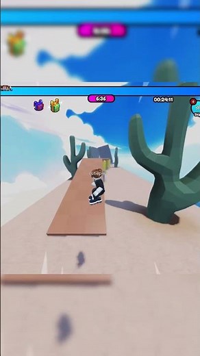 🛹 Skate or Fall! Extreme Obby Skating Challenge #roblox #skating #robloxfails #shorts #ytshorts