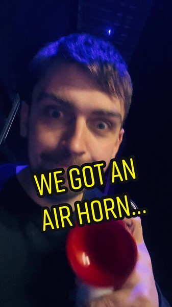 The Ultimate Airhorn Prank on Stage!