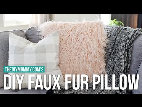 How to Sew a DIY Faux Fur Pillow Cover + Faux Fur Sewing Tips