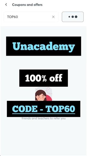 Unacademy Discount Coupons || Unacademy coupon code | Unacademy Subscription code #unacademy #shorts