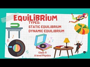 Equilibrium in Physics | STATIC EQUILIBRIUM| DYNAMIC EQUILIBRIUM | CONDITIONS OF EQUILIBRIUM |