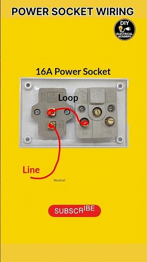 Power Socket Wiring and Connection | Step by Step Socket Board Wiring | DIY #shorts