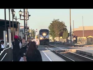 Amtrak San Joaquin Train #717 Arriving at Stockton Amtrak Station in Stockton CA