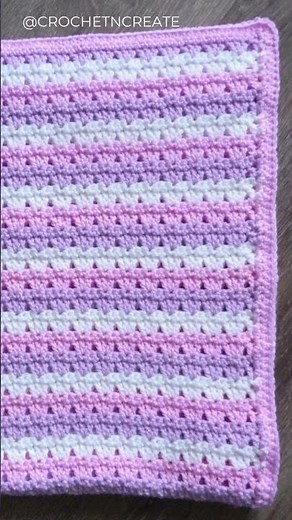 Quick Easy Beginner Crochet Baby Blanket #freecrochetpattern #crochetbabyblanket