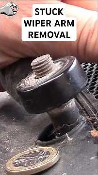 Stuck Wiper Arm Removal #wiperarm #wiperarmremoval #stuckwiperarm #seizedwiperarm