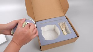 Matcha Set, Japanese Tea Set with Spout Matcha Whisk Holder Practical Practical for Matcha Lovers (Matcha)