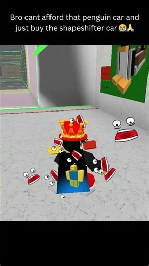 Bro cant really afford that penguin car and bought the shapeshifter car 😭🙏 #memes #shorts #bcbasw