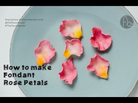 How to make Fondant Rose Petals {Tutorial}