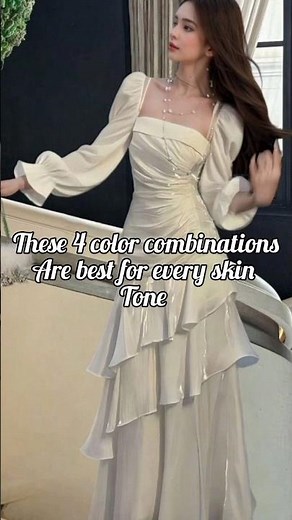 These 4 color combinations are best for every skin tone #colorcombos #ytshortsindia #shortyz