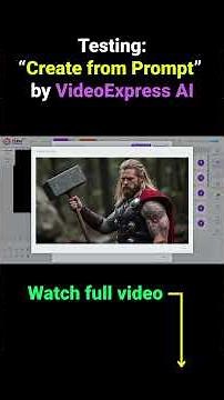 Testing: “Create from Prompt” by VideoExpress AI #aivideogenerator #aivideocreation