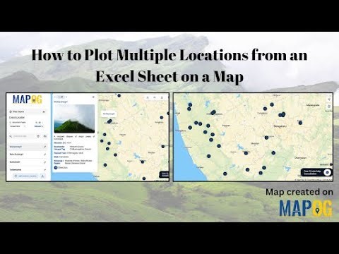 How to Plot Multiple Locations from Excel on a Map 🌍 #gis #map #mapog #viral #plot #multiple #trend