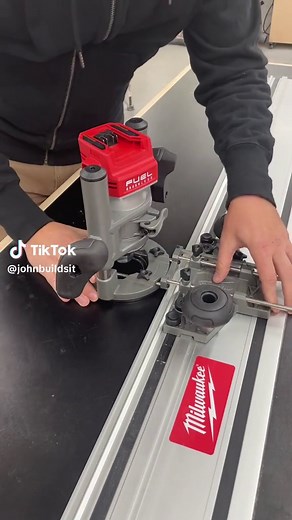 Had to get the Milwaukee Router Guide Rail Adapter to go with the new 1/2” router. Fits both the plunge and fixed base, and the same adapter works with the small 1/4” M18 trim router as well. Model no. 48-11-2838 #toolsofthetrade #milwaukeetool #nothingbutheavyduty #milwaukeetools #carpentrytools