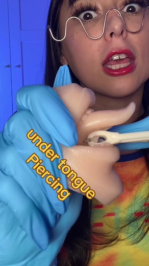 ASMR Mean Girl Piercer Under Tongue Piercing Video