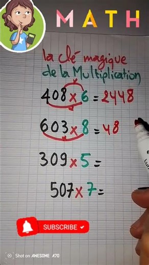 brilliant multiplication trick #videoshort #mathstricks