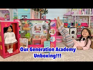 Super Fun! Our Generation School Academy unboxing!!