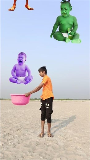 Flying crying babies Catching vs danching alien,, cat,, cute bhabhi,, lollipop funnyvideo🫶😄