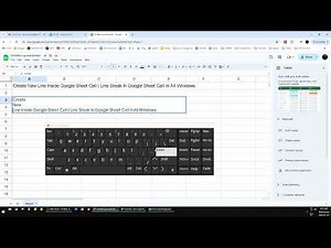 ✅ FAST How to Create New Line Inside Google Sheet Cell | Line Break In Google Sheet | Full Tutorial