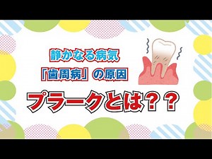 「静かなる病気」歯周病の原因 プラークとは？？