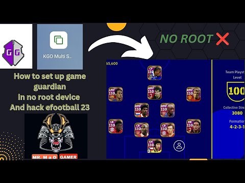 HOW TO USE GAME GUARDIAN AND HACK EFOOTBALL GET 110 RATED PLAYER, SCRIPT - NO ROOT FULL PROCESS PES