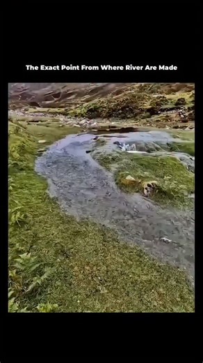 Cosmic.Know on Instagram: "Follow🫥) This video captures a 🫠fascinating natural phenomenon: a freshwater spring, often referred to as the "source" or "headwaters" of a river. It starts with a wide shot of a small, clear stream flowing through a lush, green mountain landscape. The camera then traces the water backward to show exactly where it emerges from the earth. The Source: The video identifies a specific pool where the water transitions from underground to the surface. It’s a serene, clear 
