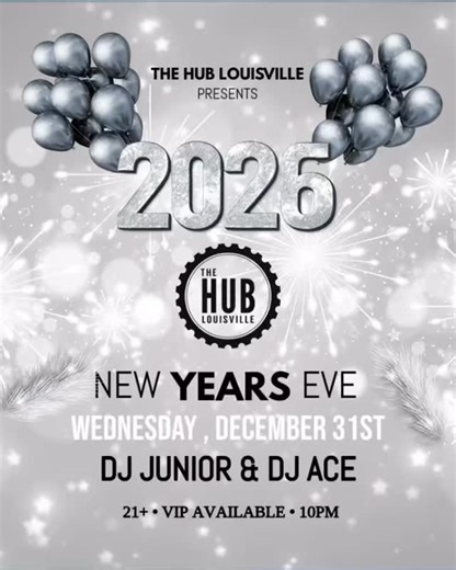🎉✨ Get ready to ring in the New Year at The Hub! 🎊 With VIP already sold out, you know this is the place to be for an unforgettable night. Join us for great drinks, amazing friends, and an epic celebration as we welcome 2026! Let’s make memories that last a lifetime! 🥂💥 #NewYearsEve #TheHubParty #CheersTo2026 | The Hub PM