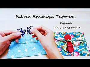 Fabric Envelope Tutorial / For Beginner easy sewing project #HandyMum​