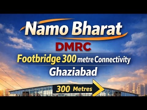Namo Bharat and DMRC Footbridge Connectivity #dmrc #namobharattrain #vlogger #yogiadityanath 