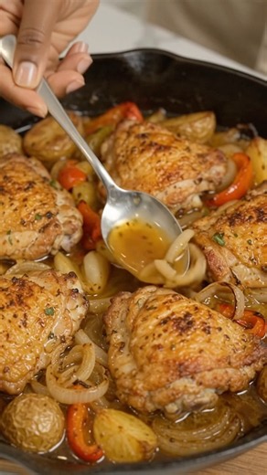 ONE-PAN CHICKEN & POTATOES | Easy, Juicy & Flavor-Packed Dinner 🍲