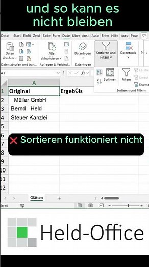 Überflüssige Leerzeichen? Excel macht alles sauber! ✨