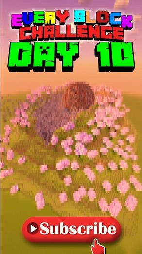 EVERY BLOCK... 1 BUILD... Day 10 of Every Block Challenge #minecraft #minecraftchallenge #shorts