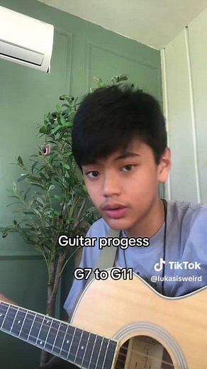 Guitar Progress from G7 to G11 - Here Comes The Sun