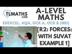 A-Level Maths: R2-04 [Forces: With SUVAT Example 1]
