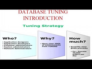 DATABASE TUNING-INTRODUCTION