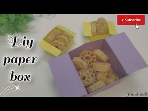 How to make paper box/paper box tutorial/diy paper box/easy box tutorial/1 minutes box tutorial