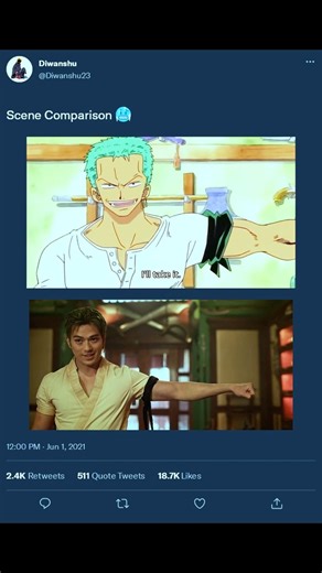 One Piece Scene Comparison #onepiece