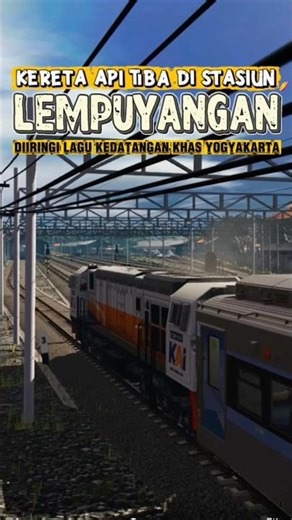 TIBA DI STASIUN LEMPUYANGAN DIIRINGI LAGU KEDATANGAN KHAS JOGJA 🤩