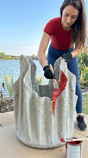 Turn an Old Towel into a Gorgeous Orange Tree Planter! 🍊✨