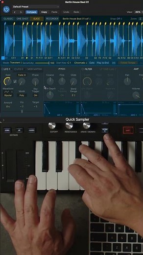 LOGIC PRO - How to Sample loop Slices #sounddesign #musicproduction #sampling #logic