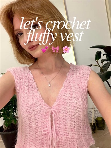 Crocheting a Fluffy Spring Vest - Day 1 Tutorial