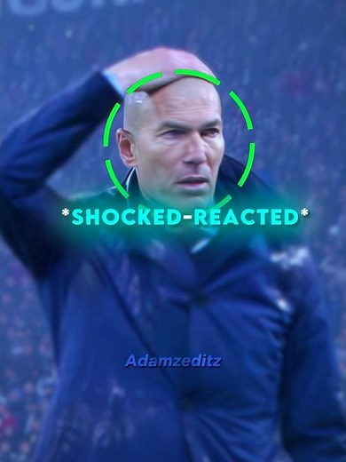 Zidane’s Reaction Overtime 😳🥶