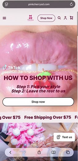 Viewing and shopping our items at Pink Cherry could be easier with our new website! 🤭🩷 Pinkcherry.com #fyp#shopping#accessories#sandiego#onlinewebsite